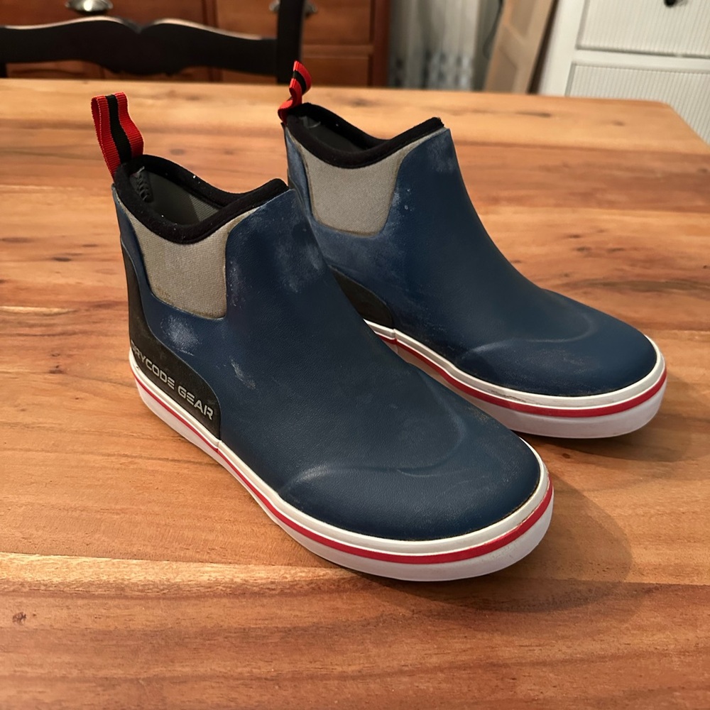 Boys Drycode Gear Fishing Boat Blue Slip-On Boot